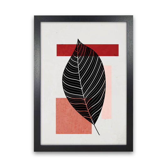 Abstract Leaf Vibe II Art Print by Jason Stanley Black Grain