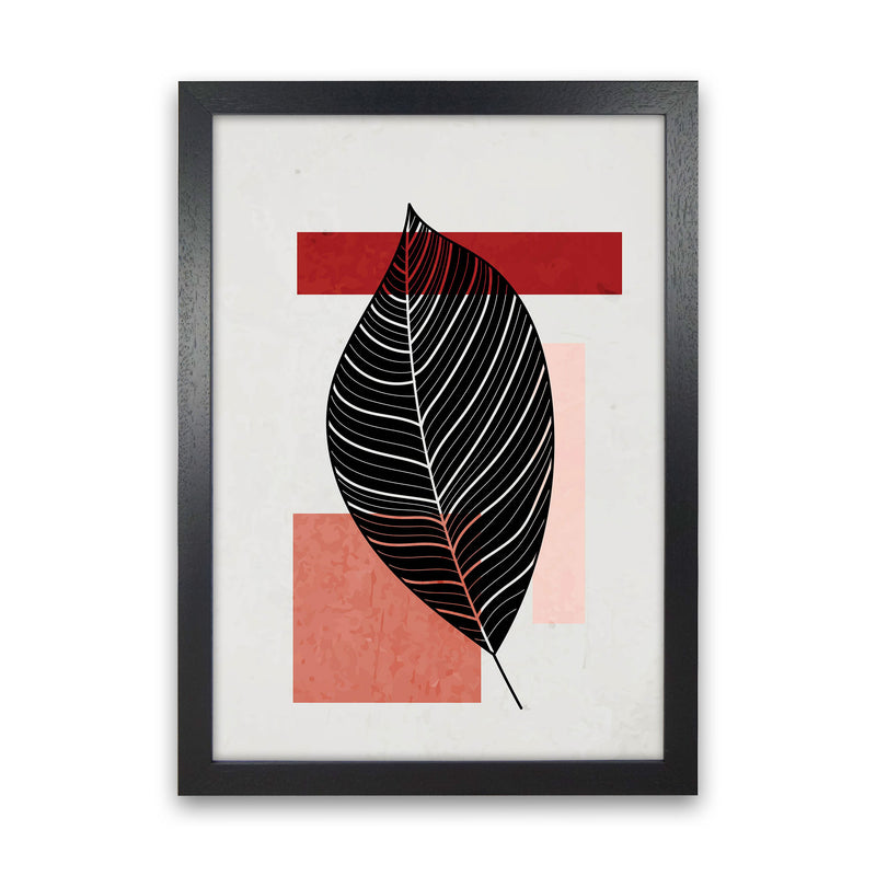 Abstract Leaf Vibe II Art Print by Jason Stanley Black Grain