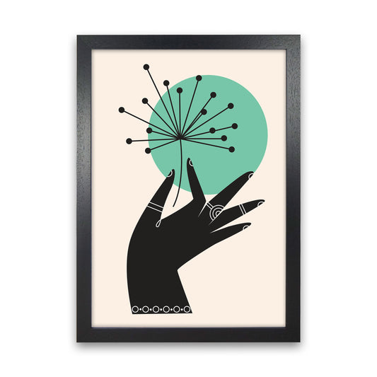 What A Pretty Flower Art Print by Jason Stanley Black Grain