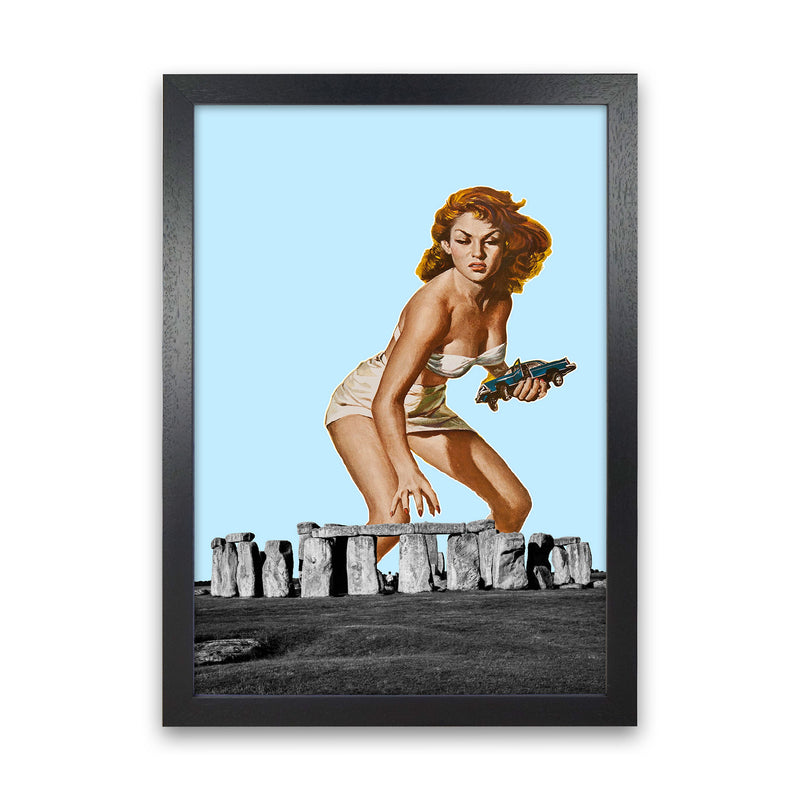 Attack On Stonehenge Art Print by Jason Stanley Black Grain