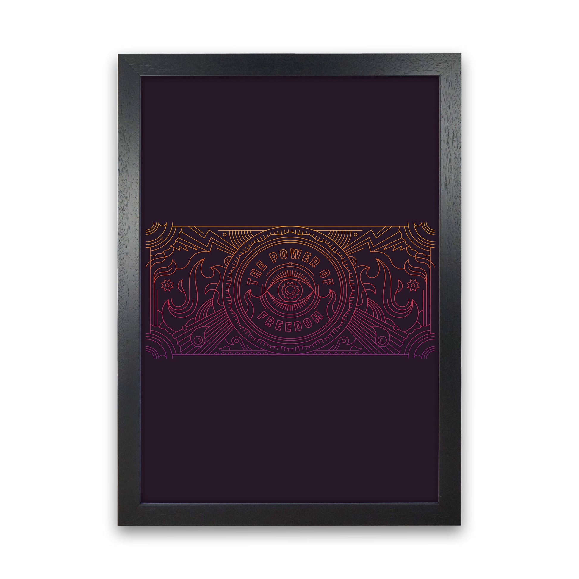 The Power Of Freedom Art Print by Jason Stanley Black Grain