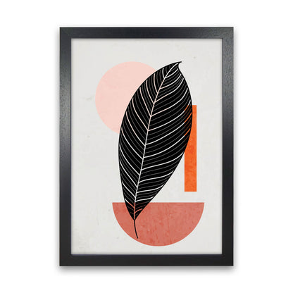 Abstract Leaf Vibe I Art Print by Jason Stanley Black Grain