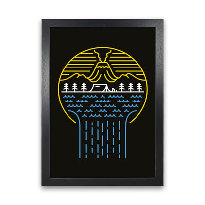Minimal Nature Vibes Art Print by Jason Stanley Black Grain