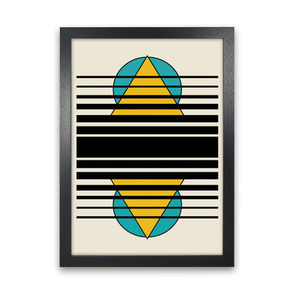 Geometric Suns. IIII Art Print by Jason Stanley Black Grain