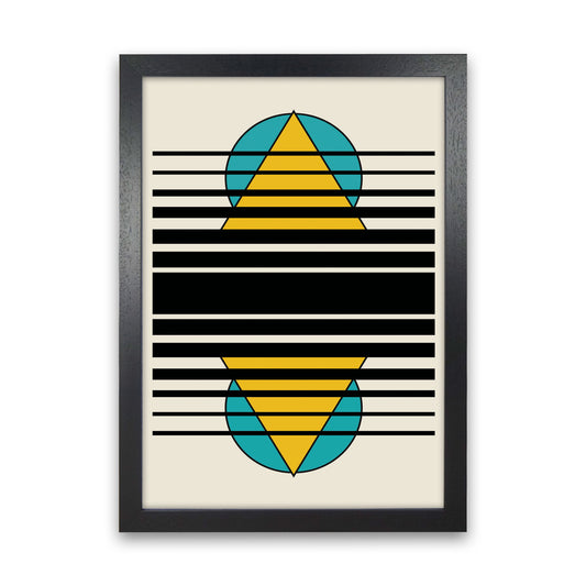 Geometric Suns. IIII Art Print by Jason Stanley Black Grain
