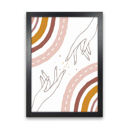 We Are All Connected Art Print by Jason Stanley Black Grain
