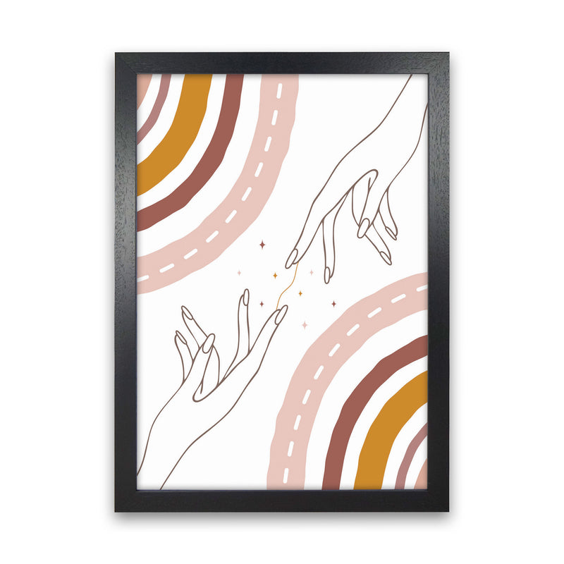 We Are All Connected Art Print by Jason Stanley Black Grain