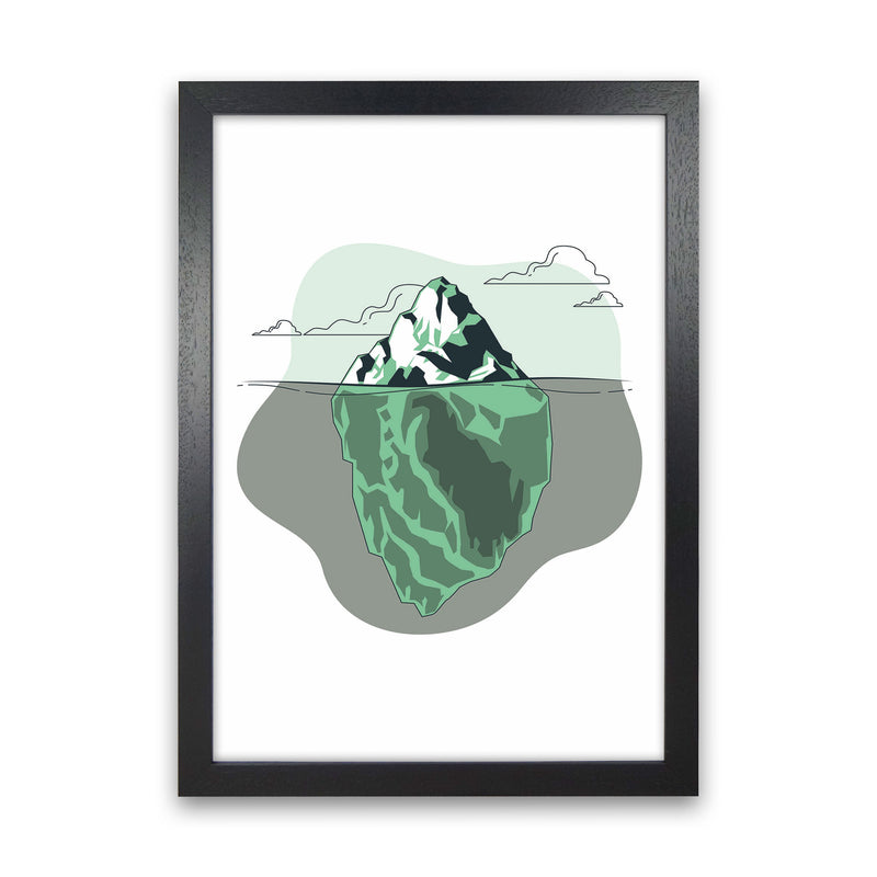 Iceberg Right Ahead Art Print by Jason Stanley Black Grain