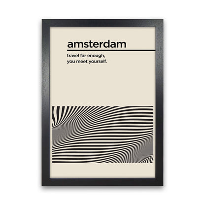 Amsterdam Travel II Art Print by Jason Stanley Black Grain
