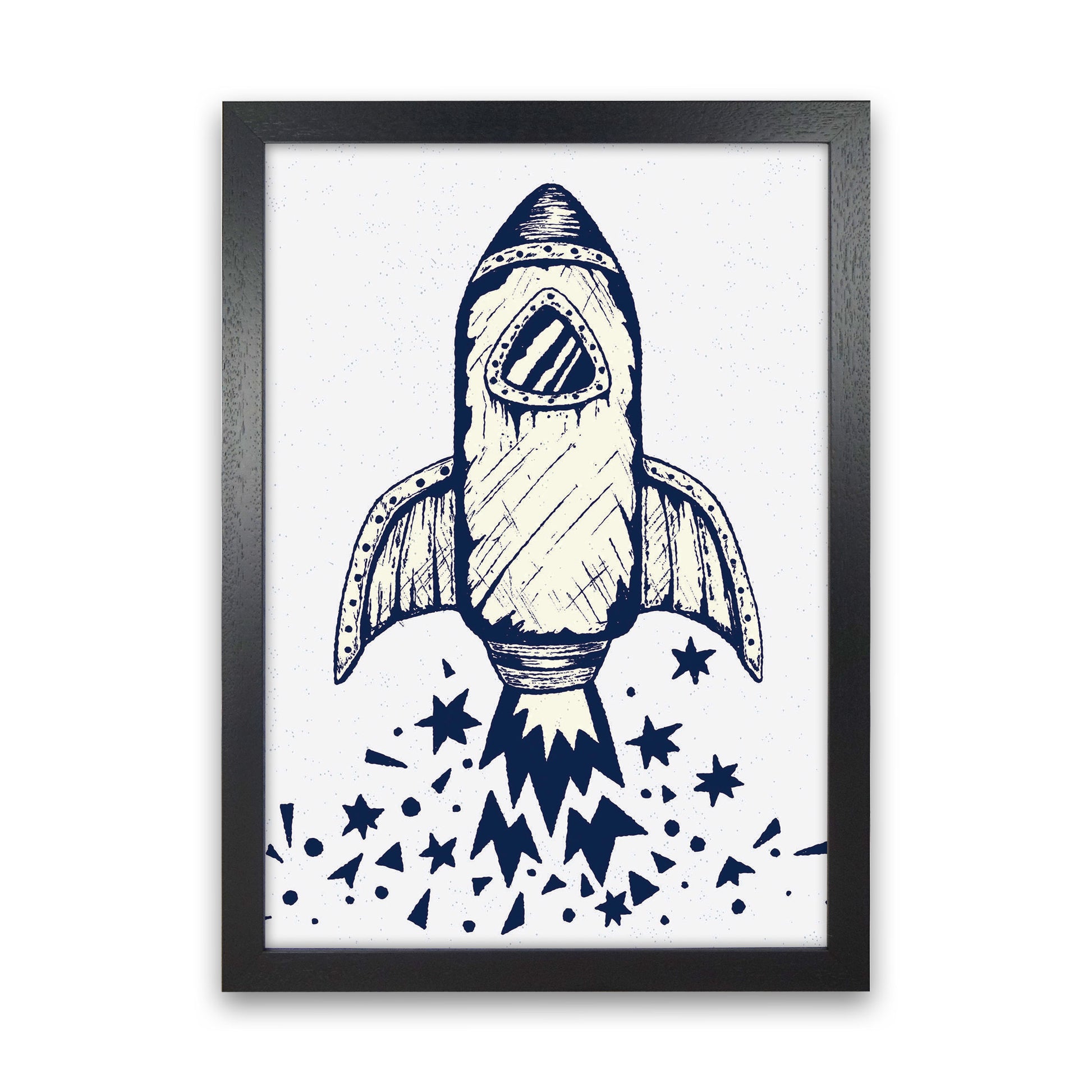 5-4-3-2-1-Blastoff Art Print by Jason Stanley Black Grain