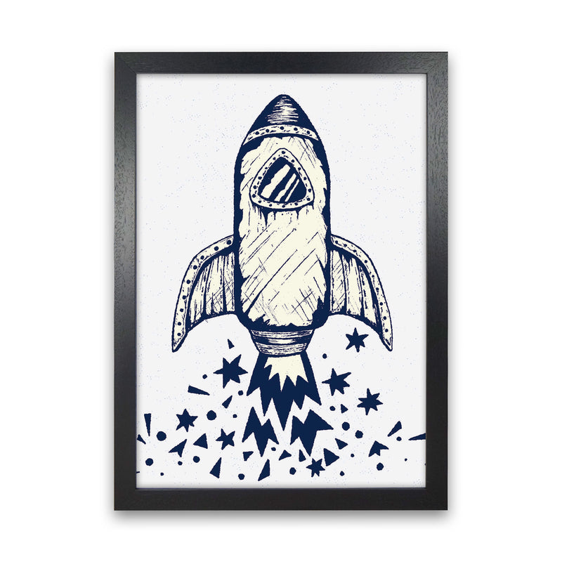 5-4-3-2-1-Blastoff Art Print by Jason Stanley Black Grain