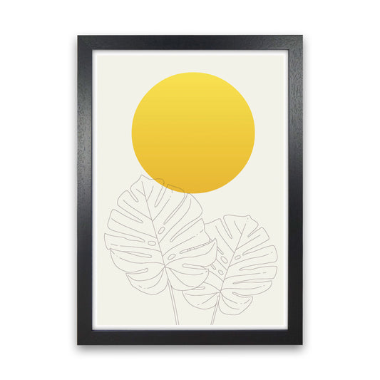 Botanical Yellow 1 Art Print by Jason Stanley Black Grain