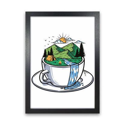 But First, Nature Art Print by Jason Stanley Black Grain