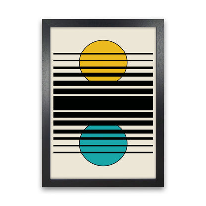 Geometric Suns III Art Print by Jason Stanley Black Grain