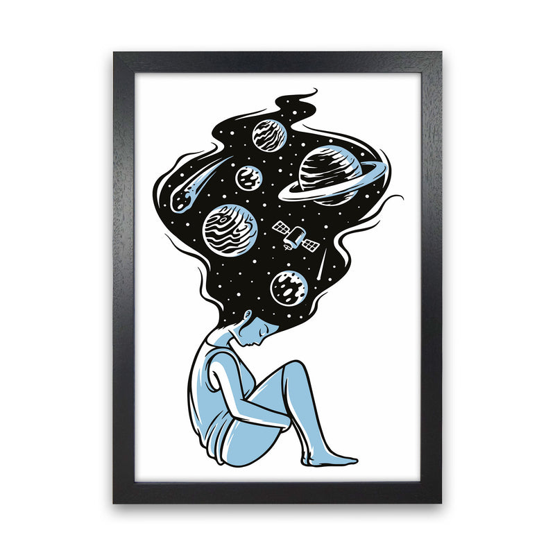 Head In The Clouds Art Print by Jason Stanley Black Grain