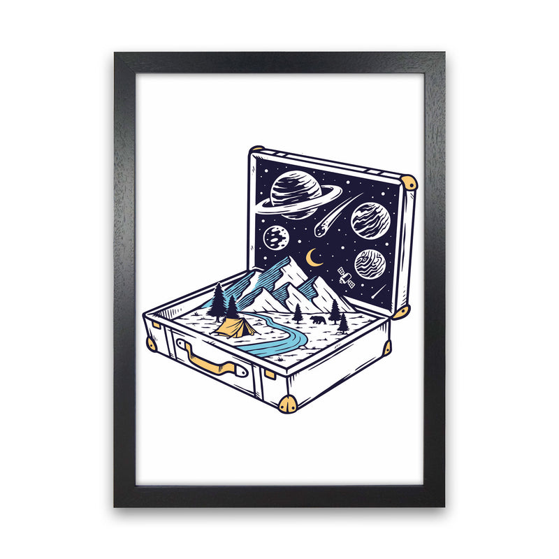 Carry On Carry All Art Print by Jason Stanley Black Grain