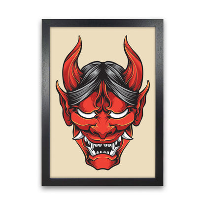 Japanese Folklore Art Print by Jason Stanley Black Grain