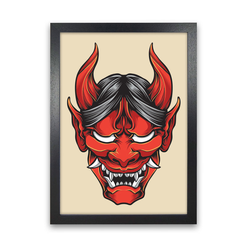 Japanese Folklore Art Print by Jason Stanley Black Grain