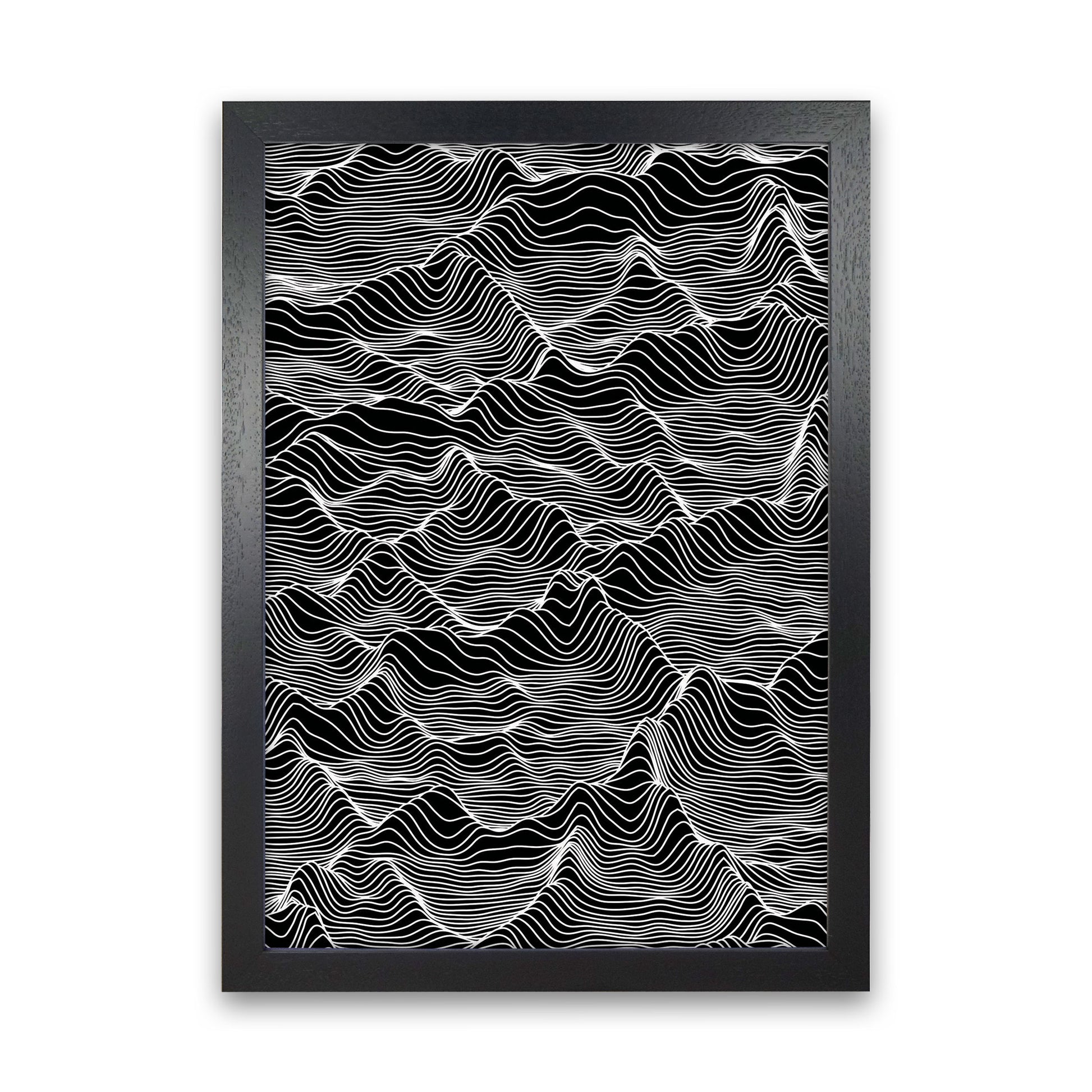 Abstract Mountains Art Print by Jason Stanley Black Grain
