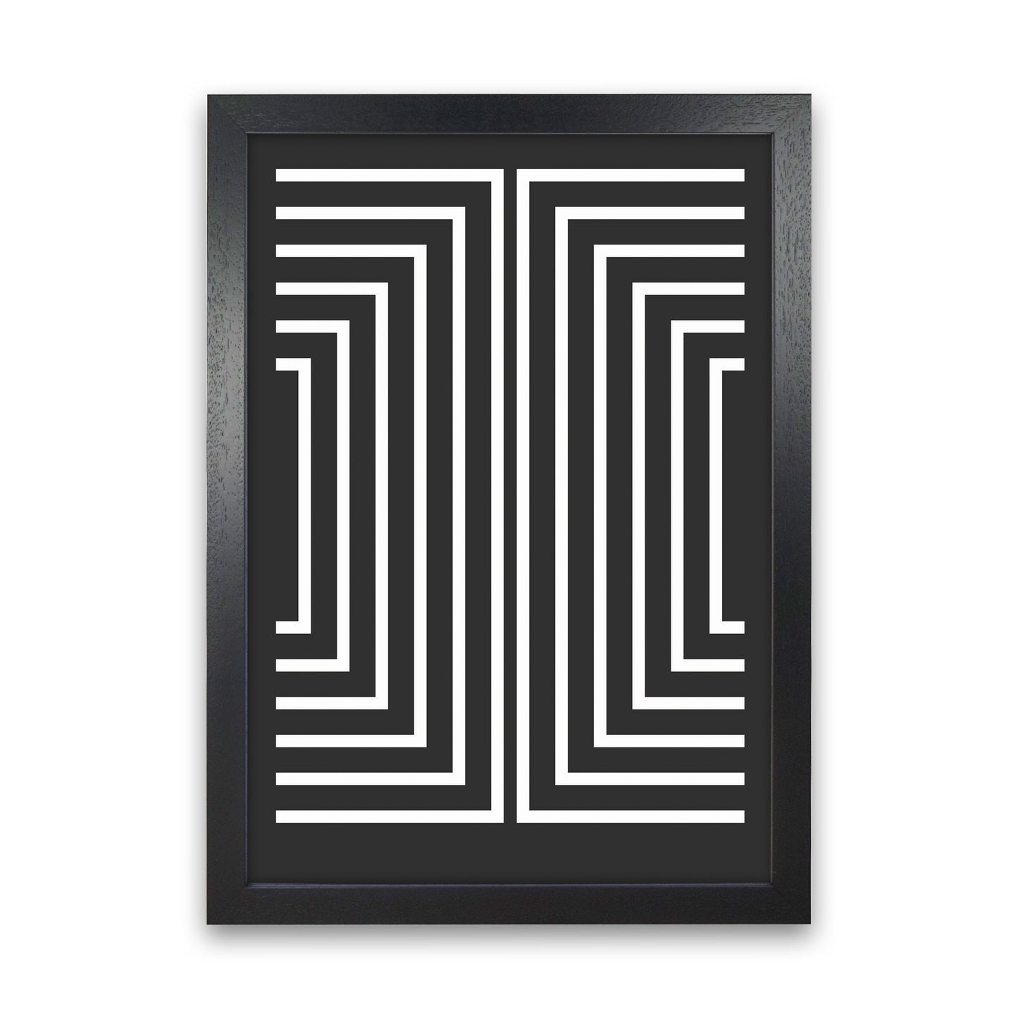 Pattern Series -4 Art Print by Jason Stanley Black Grain