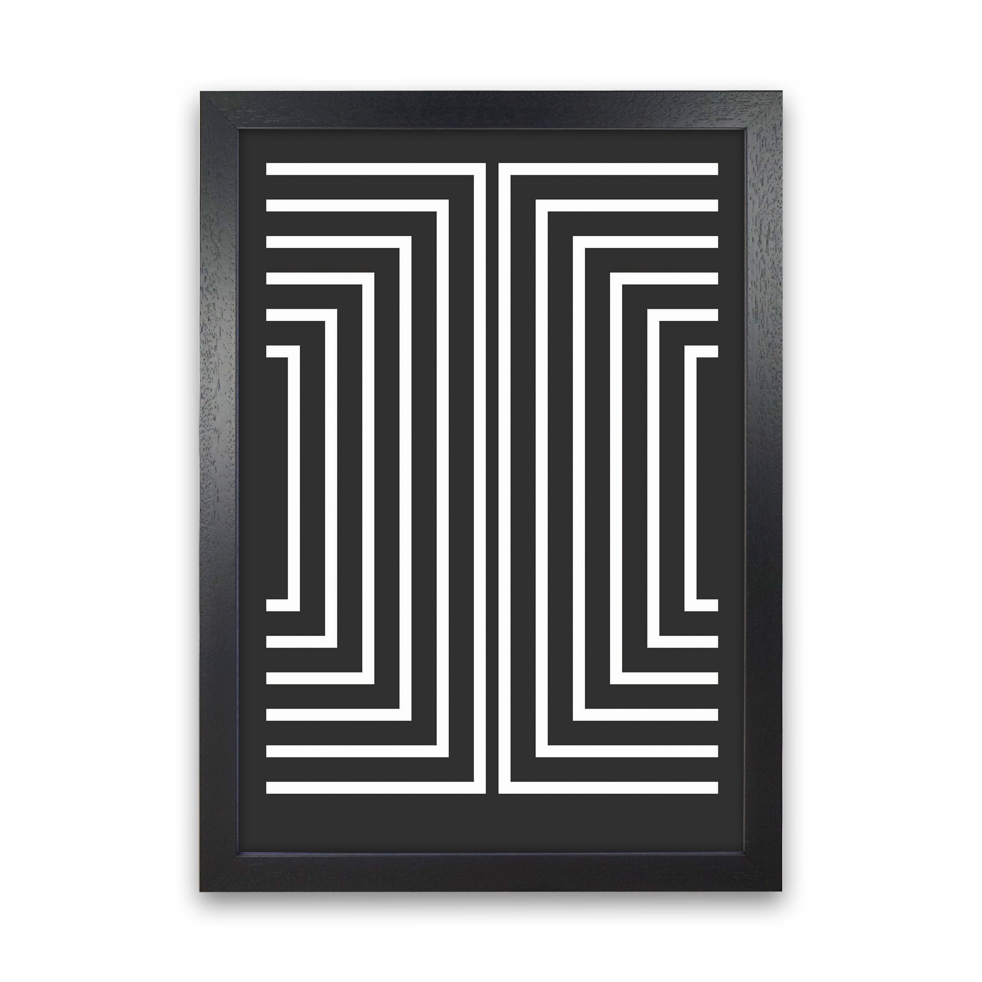 Pattern Series -4 Art Print by Jason Stanley Black Grain