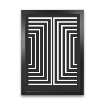 Pattern Series -4 Art Print by Jason Stanley Black Grain