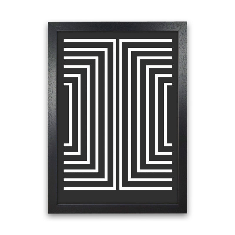 Pattern Series -4 Art Print by Jason Stanley Black Grain