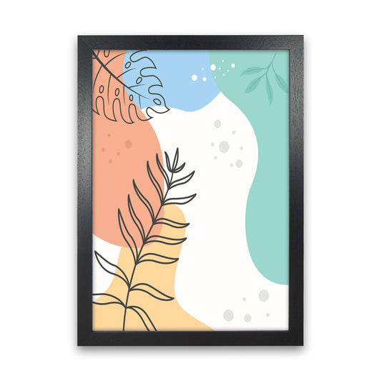 Abstract Leaves II Art Print by Jason Stanley Black Grain