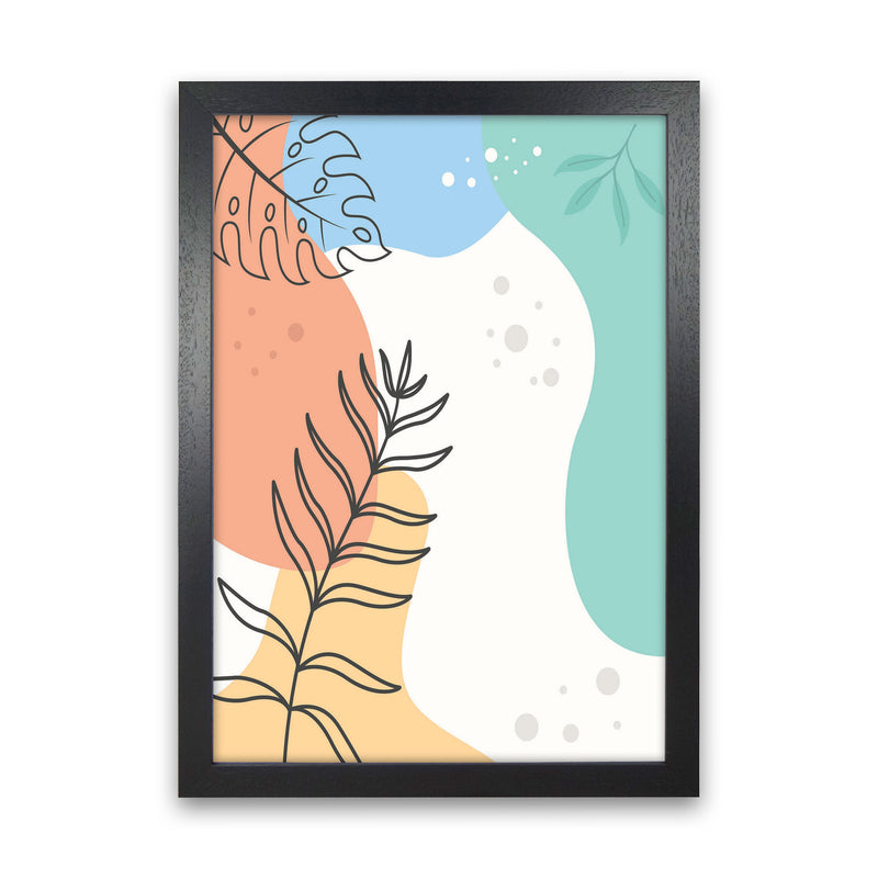 Abstract Leaves II Art Print by Jason Stanley Black Grain
