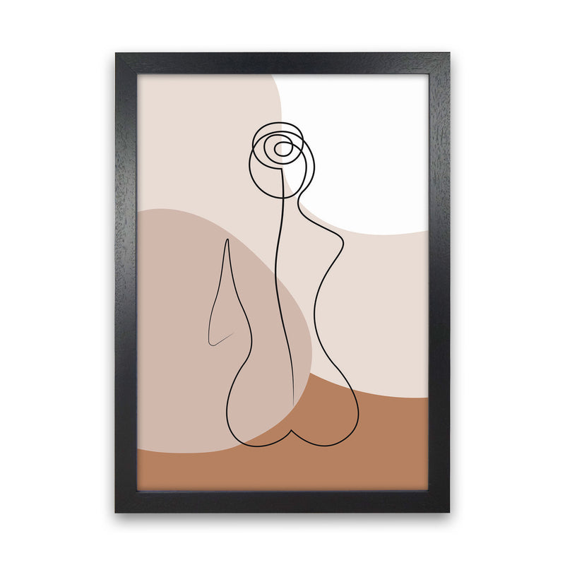 Female Figure III Art Print by Jason Stanley Black Grain