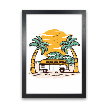 Between Two Palms Art Print by Jason Stanley Black Grain