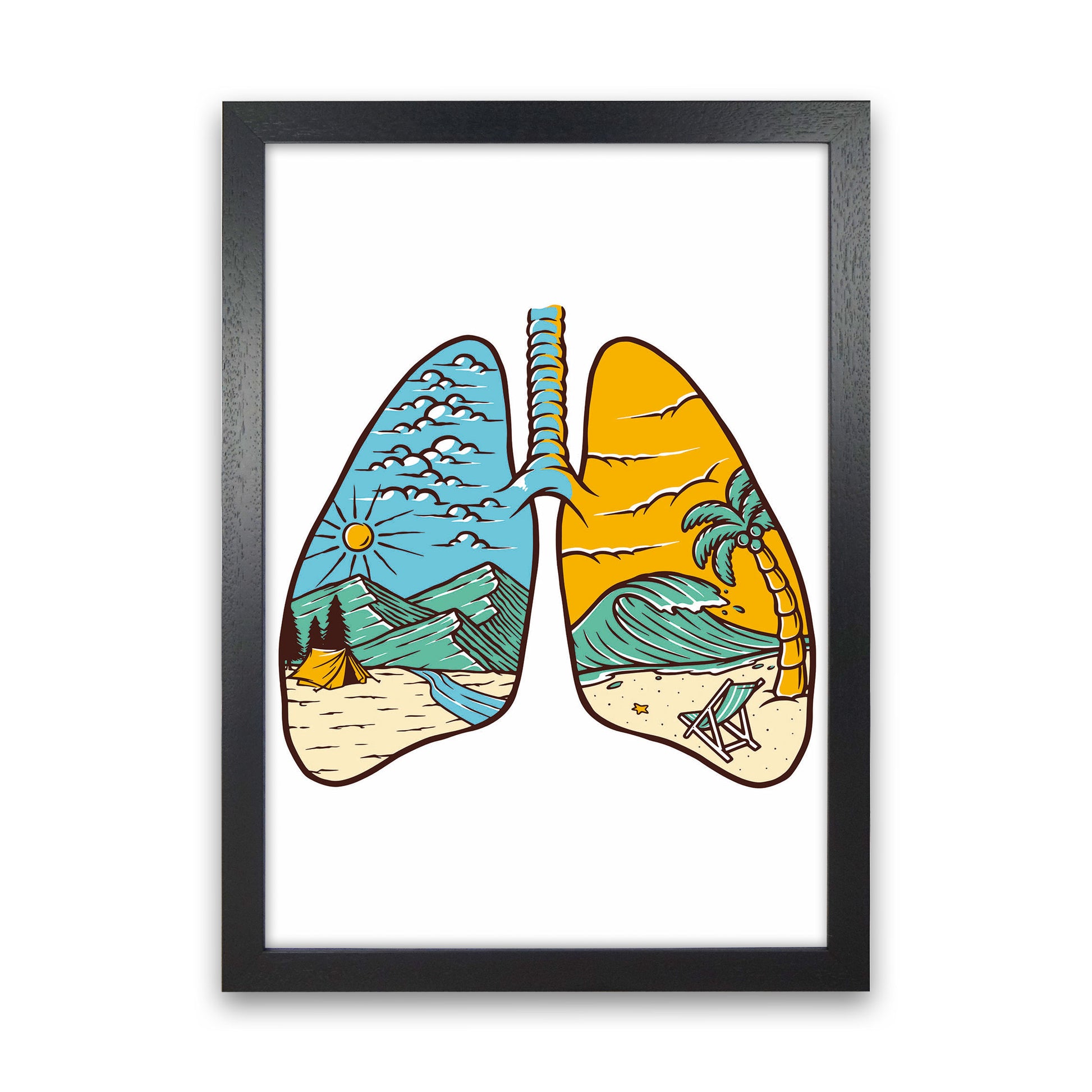 Breathe It All In Art Print by Jason Stanley Black Grain