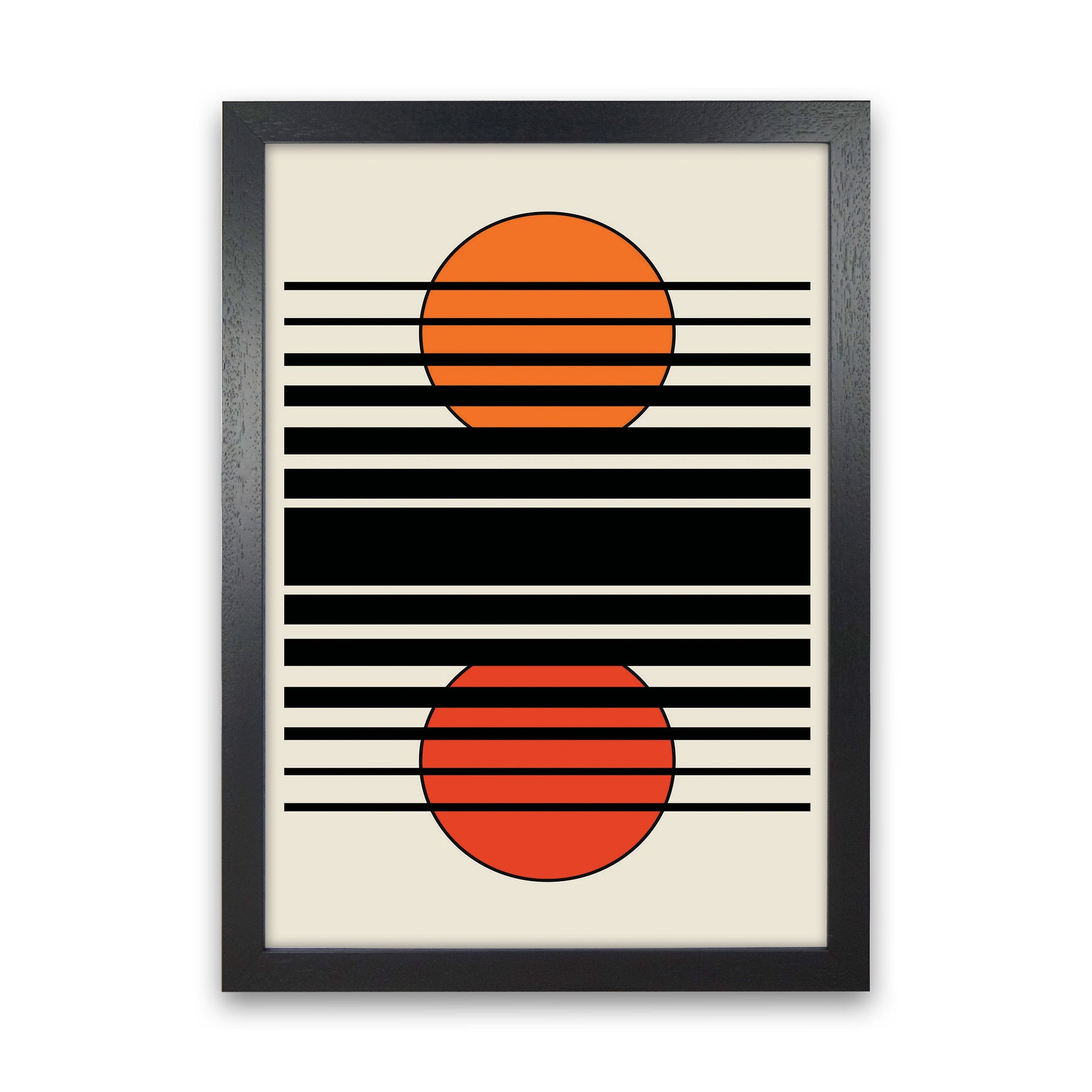 Geometric Suns II Art Print by Jason Stanley Black Grain
