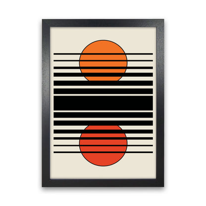 Geometric Suns II Art Print by Jason Stanley Black Grain