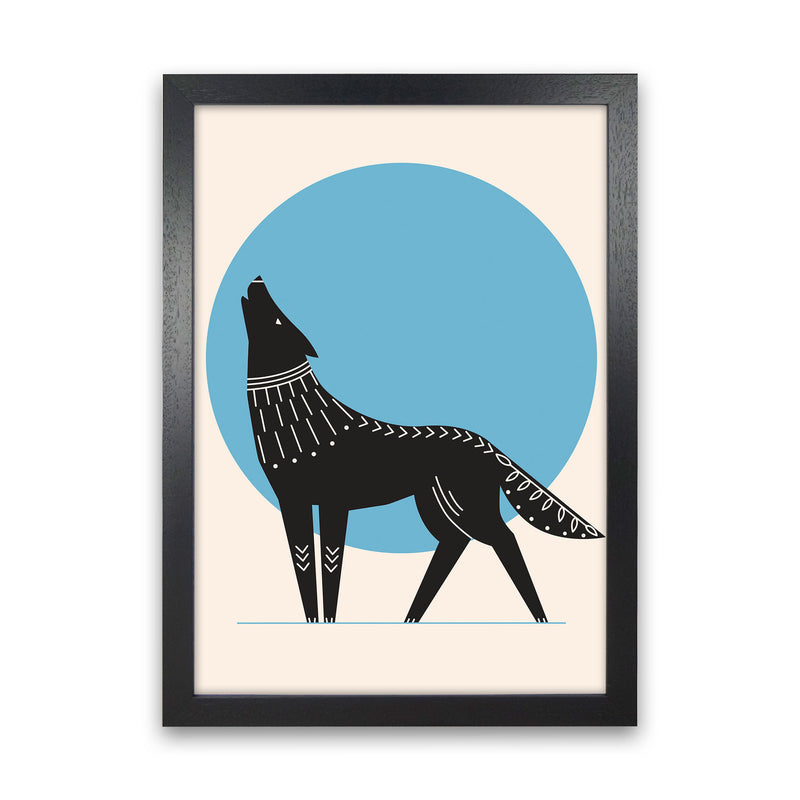 Howl At The Moon Art Print by Jason Stanley Black Grain