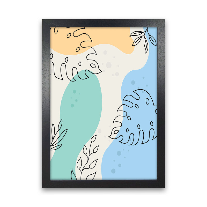 Abstract Leaves I Art Print by Jason Stanley Black Grain