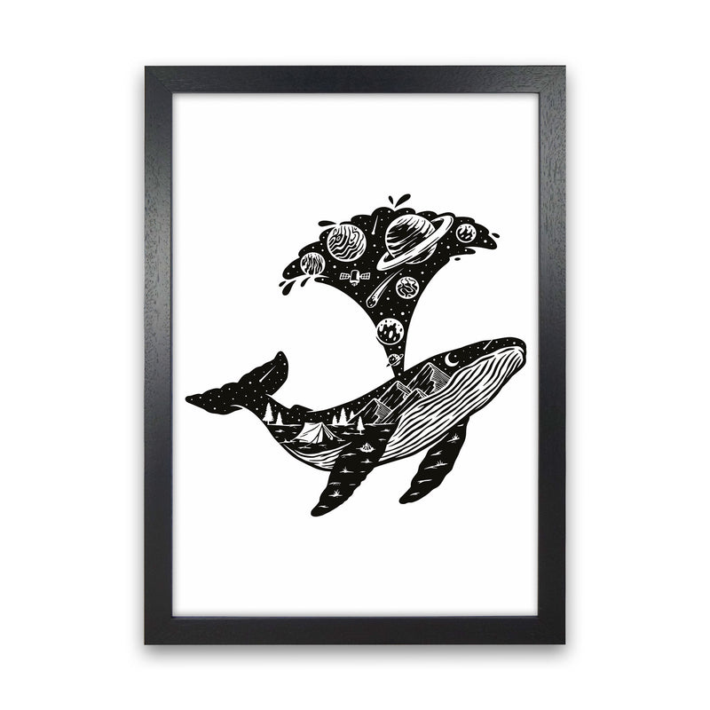 Humpback Universe Art Print by Jason Stanley Black Grain