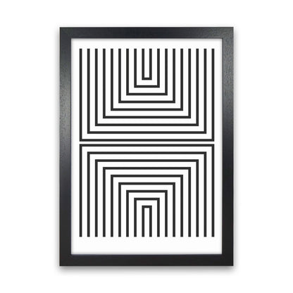 Pattern Series -3 Art Print by Jason Stanley Black Grain