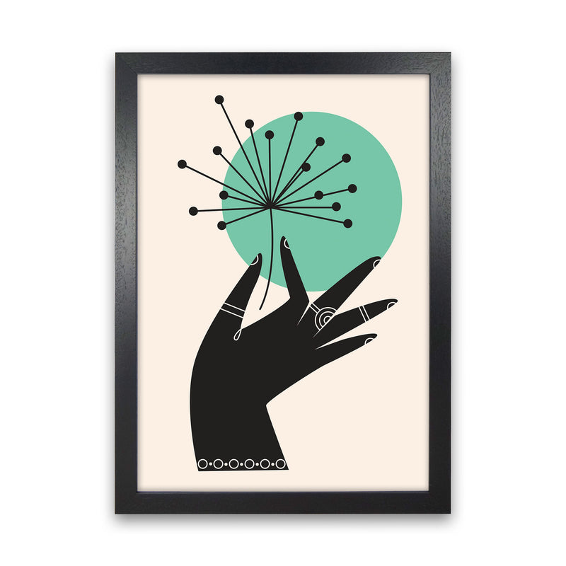 Abstract Hand II Art Print by Jason Stanley Black Grain