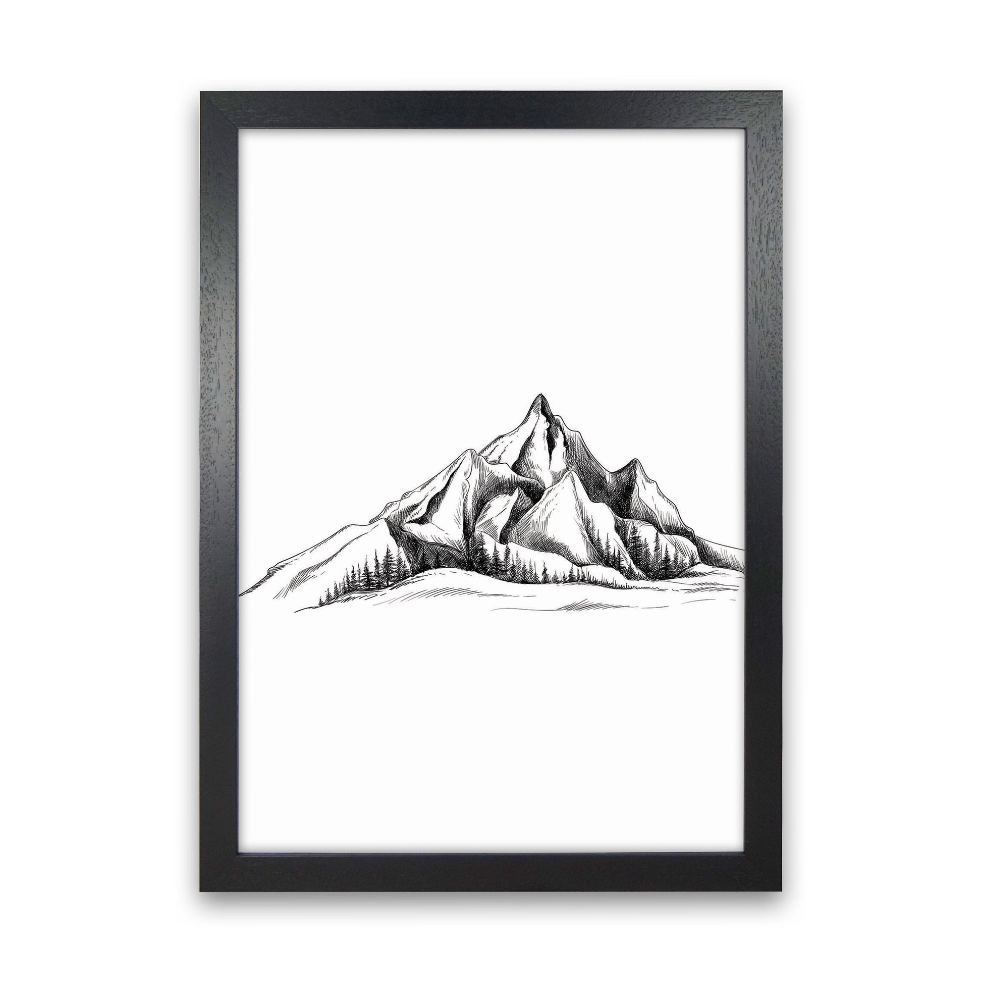 To The Mountains Art Print by Jason Stanley Black Grain