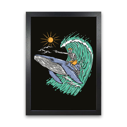 Going Straight! Art Print by Jason Stanley Black Grain