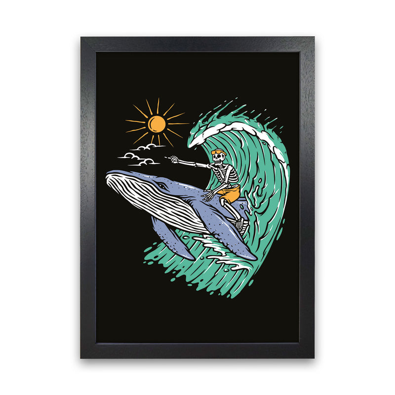 Going Straight! Art Print by Jason Stanley Black Grain