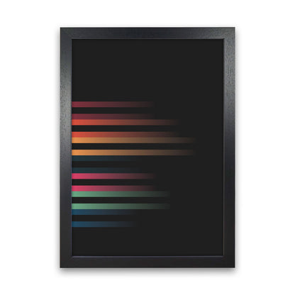 Faded Stripes 1 Art Print by Jason Stanley Black Grain