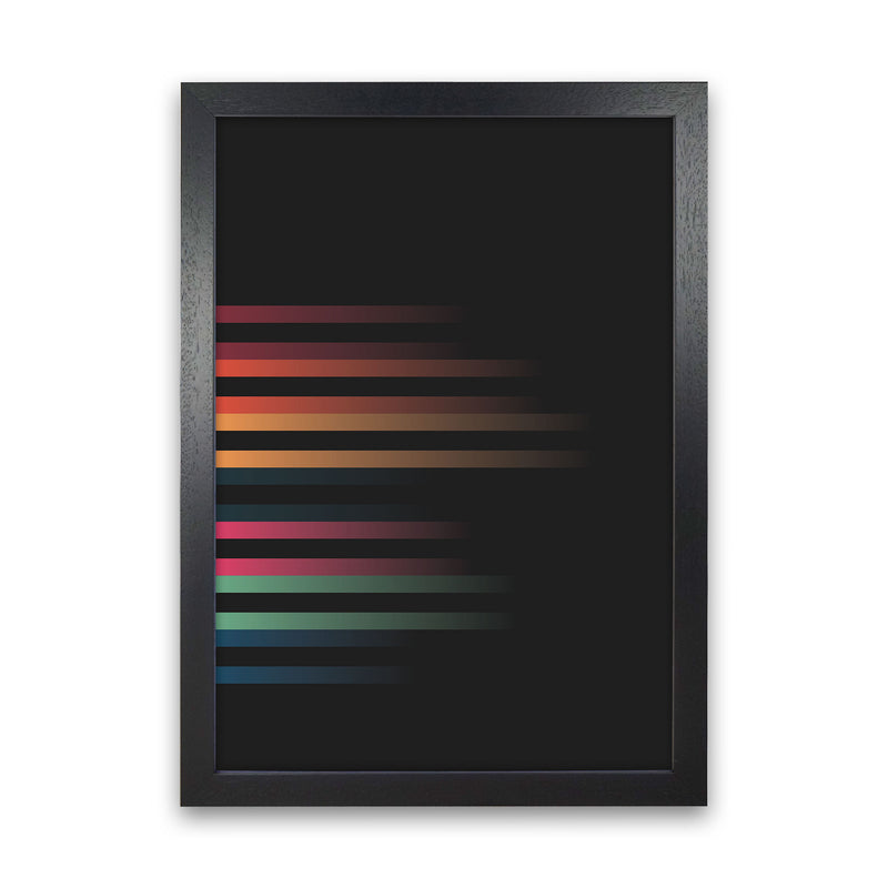 Faded Stripes 1 Art Print by Jason Stanley Black Grain