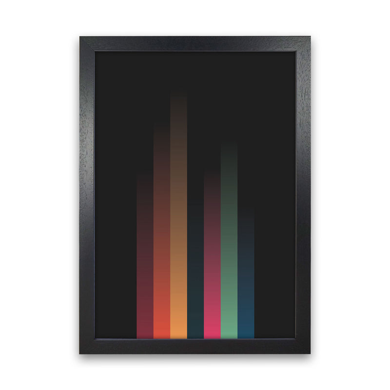 Faded Stripes 3 Art Print by Jason Stanley Black Grain