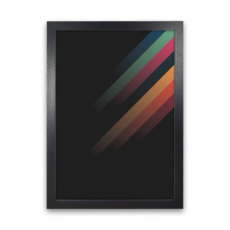 Faded Stripes 2 Art Print by Jason Stanley Black Grain