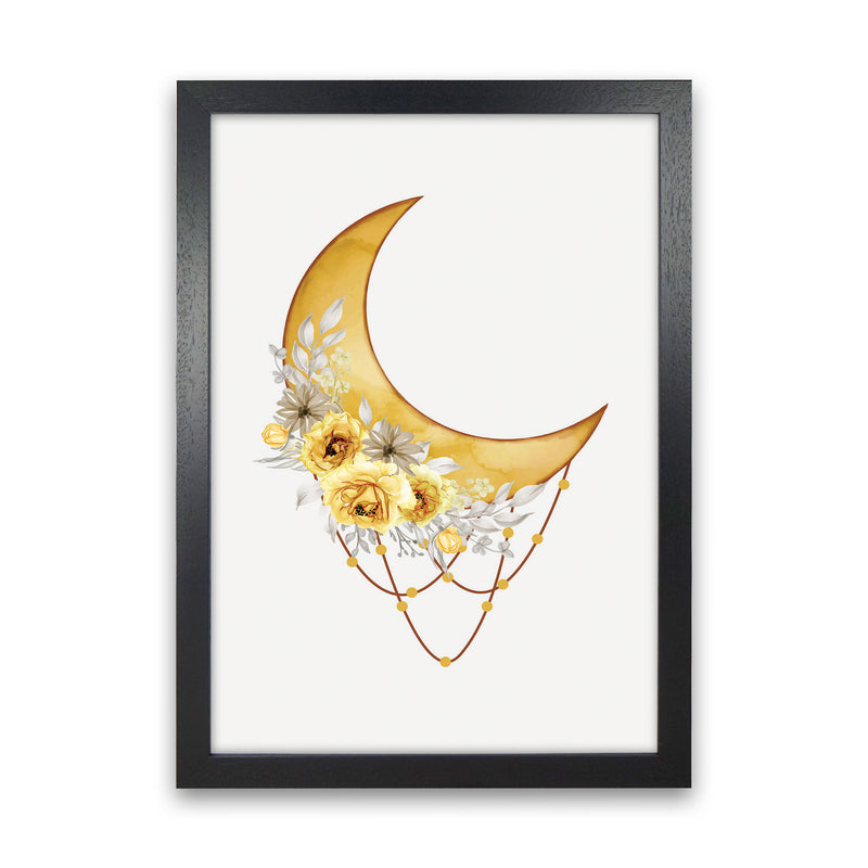 Watercolor Moon Art Print by Jason Stanley Black Grain