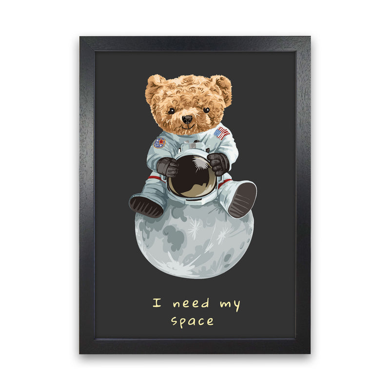 I Need My Space Art Print by Jason Stanley Black Grain