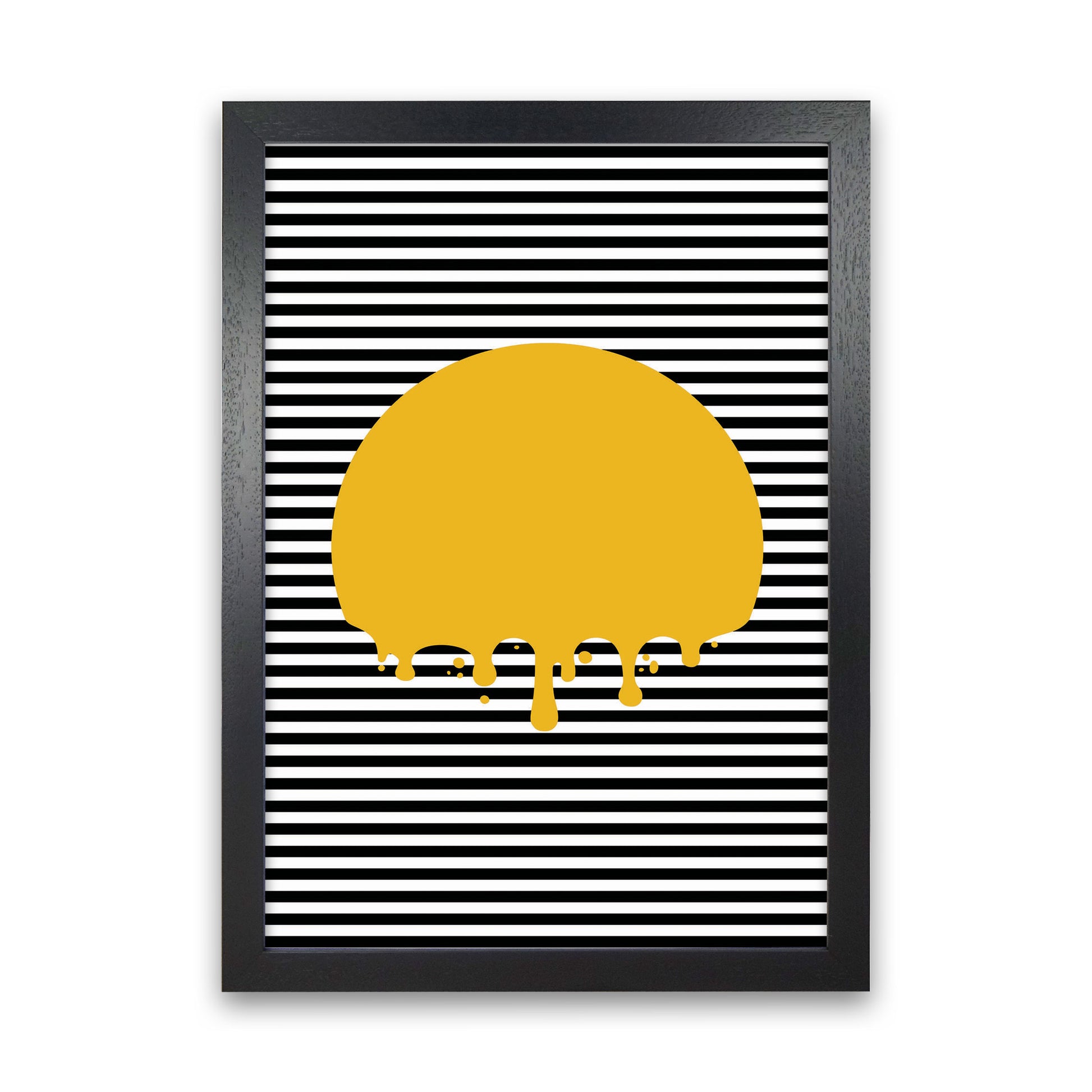 The Melting Sun Art Print by Jason Stanley Black Grain