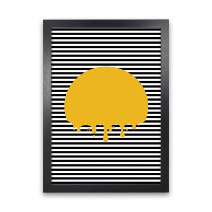 The Melting Sun Art Print by Jason Stanley Black Grain
